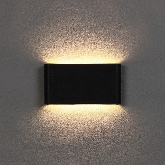 Светильник фасадный &laquo;Гловер&raquo;, FSD-085, 10 Вт, 3000К, IP65, 220 В, пластик, черный