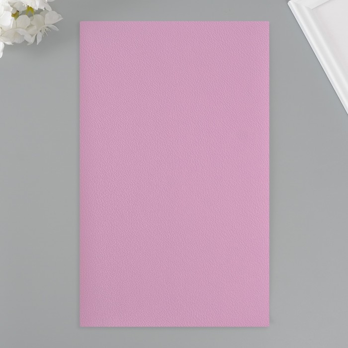 Лист для творчества иск.кожа Лист для творчества иск.кожа "Рисунок Личи" сиренево-розовый лист 33х20 см толщина 0,7 мм
