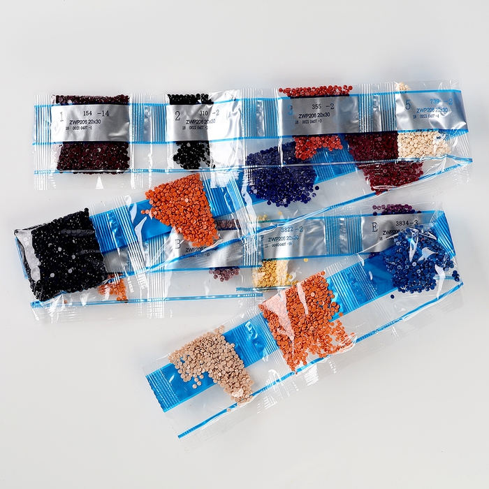 Алмазная мозаика с частичным заполнением на подрамнике &laquo;Лев&raquo;, 20 х 30 см, с гирляндой