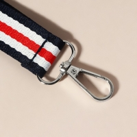 Ручка-петля для сумки, стропа, 20 &times; 2,5 см, цвет синий/белый/красный