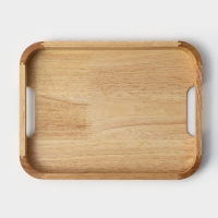 Поднос с ручками &laquo;Люкс&raquo;, 30&times;23&times;2,8 см, гевея