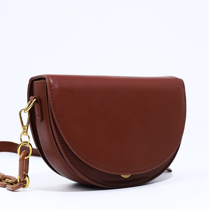 Сумка-мессенджер на молнии, цвет коричневый Сумка-мессенджер на молнии, цвет коричневый