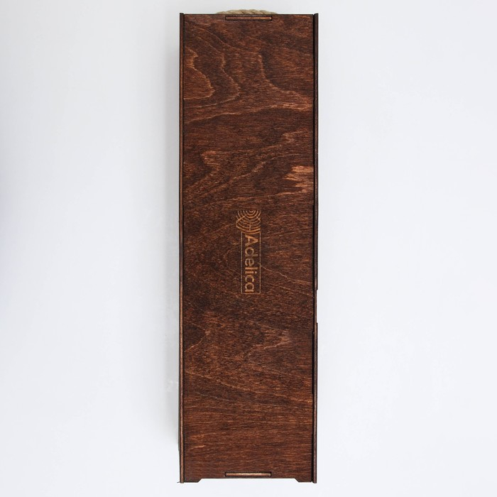 Ящик для вина Adelica «Лацио», 34×10,5×10,2 см, цвет тёмный шоколад Ящик для вина Adelica «Лацио», 34×10,5×10,2 см, цвет тёмный шоколад