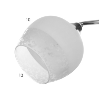 Люстра потолочная Зои 2хE27 40Вт Хром, черный Люстра потолочная Зои 2хE27 40Вт Хром, черный