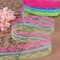 Кружево капроновое &laquo;Радуга светлая&raquo;, 40 мм &times; 10 &plusmn; 1 м, цвет разноцветный №4