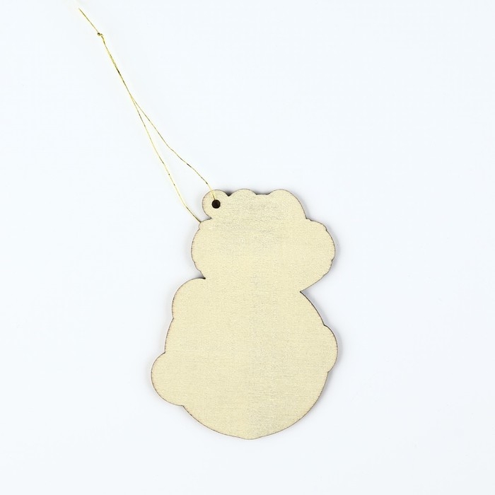 Ёлочная игрушка новогодняя &laquo;2025&raquo;, на Новый год, светится в темноте, дерево, 7,8 х 9,5 см