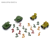 Набор солдатиков &laquo;Автоштурм&raquo;, с техникой