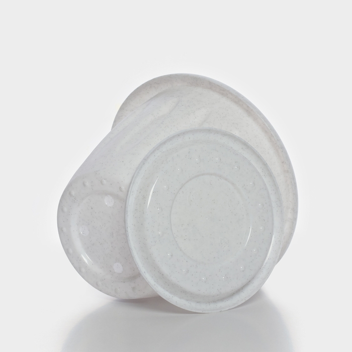 Горшок с поддоном &laquo;Фелиция&raquo;, 900 мл, цвет мраморный