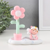 Сувенир пластик свет "Малышка в забавной шапке" МИКС 12х6,7х13 см