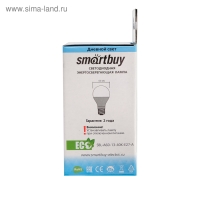 Лампа cветодиодная Smartbuy, E27, A60, 13 Вт, 4000 К, дневной белый свет Лампа cветодиодная Smartbuy, E27, A60, 13 Вт, 4000 К, дневной белый свет