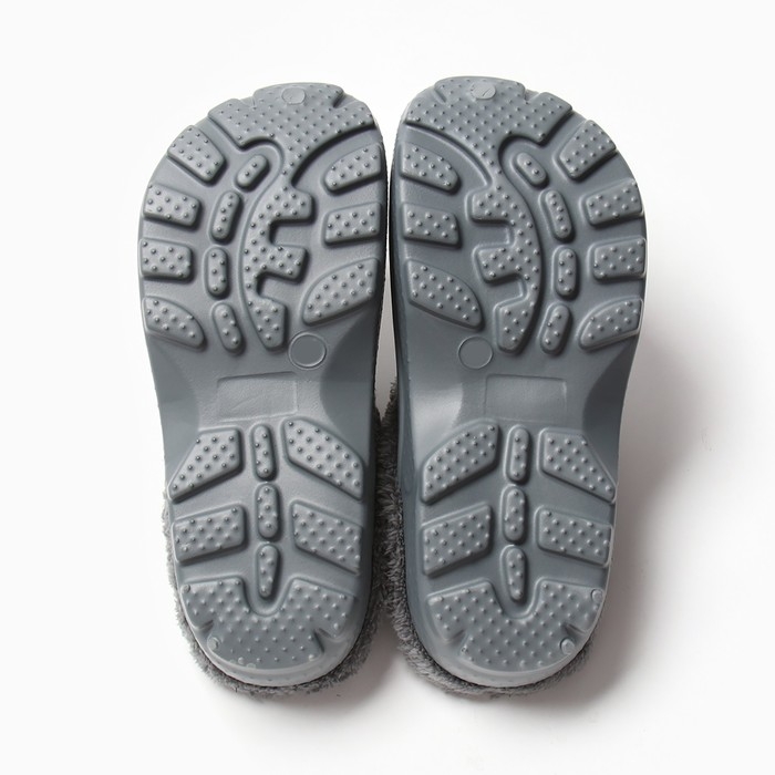 Сабо женские утепленные "Монтана" цвет серый, размер 41