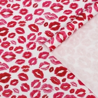 Набор бумаги упаковочной крафт "Поцелуи", 2 листа 50 &times; 70 см