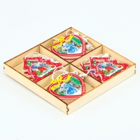 Набор новогодних подвесок, 12 шт., МИКС Набор новогодних подвесок, 12 шт., МИКС