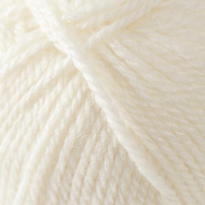 Пряжа Пряжа "Бамбино" 35% шерсть меринос, 65% акрил 150м/50гр (205, белый)