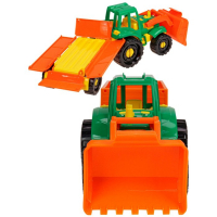 Трактор &laquo;Иван&raquo;, бульдозер с бортовым прицепом, фермерский