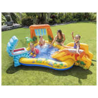 Игровой центр &laquo;Динозавр&raquo;, с распылителем, 249 х 191 х 109 см, от 2 лет, 57444NP INTEX