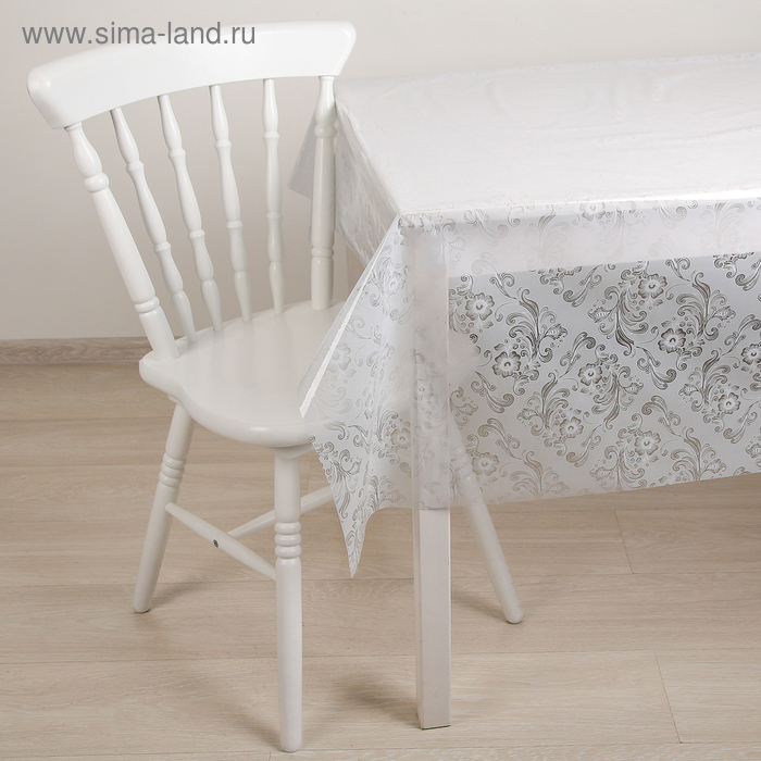 Скатерть без основы многоразовая &laquo;Ажурная&raquo;, 132&times;220 см, цвет микс