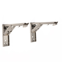 Кронштейн складной для столов и полок ТУНДРА, F001 , 2 шт., длина 200 мм., нержавеющая сталь   97039