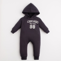 Комбинезон Крошка Я "NY", рост 62-68 см, цвет серый Комбинезон Крошка Я "NY", рост 62-68 см, цвет серый