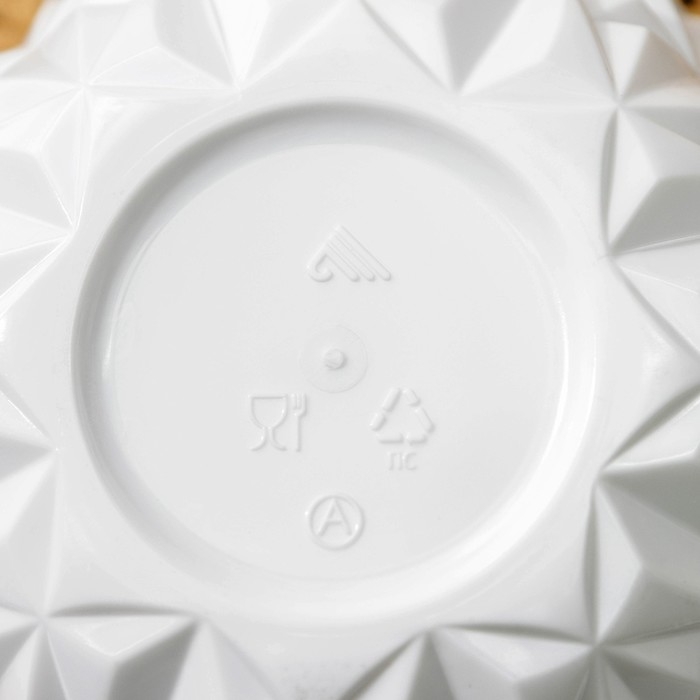 Сахарница с крышкой &laquo;Шарм&raquo;, 350 мл, цвет белый