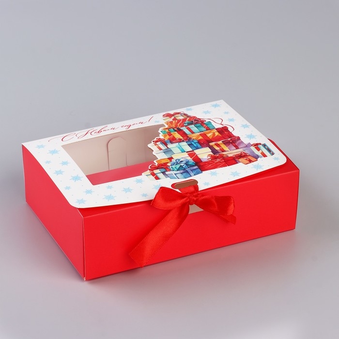Коробка новогодняя складная &laquo;Новогодние подарки&raquo; 16.5 х 12.5 х 5 см, Новый год