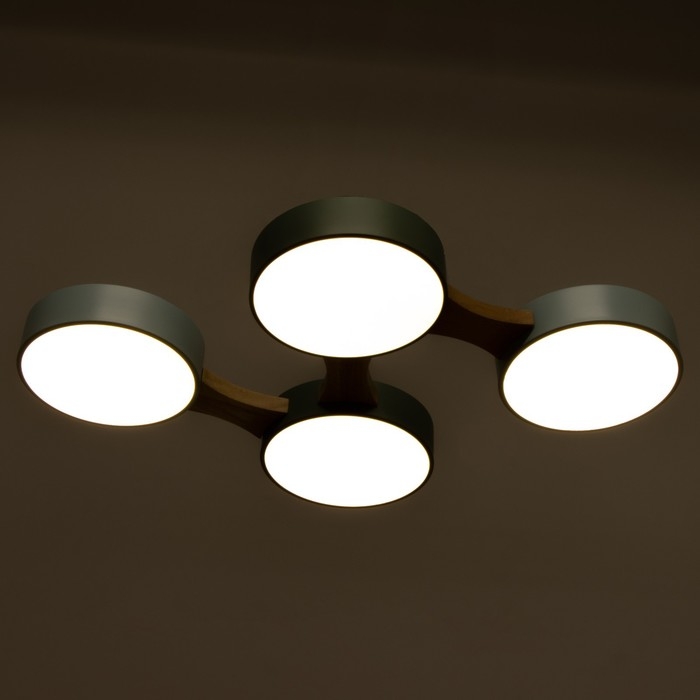 Люстра "Пиатти" 4LED 96Вт 3000-6000К синий зеленый 65х48х5 см BayerLux