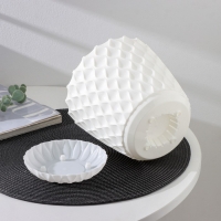 Горшок для цветов с поддоном &laquo;Wave&raquo;, 2,5 л, d=17,5 см, цвет белоснежный