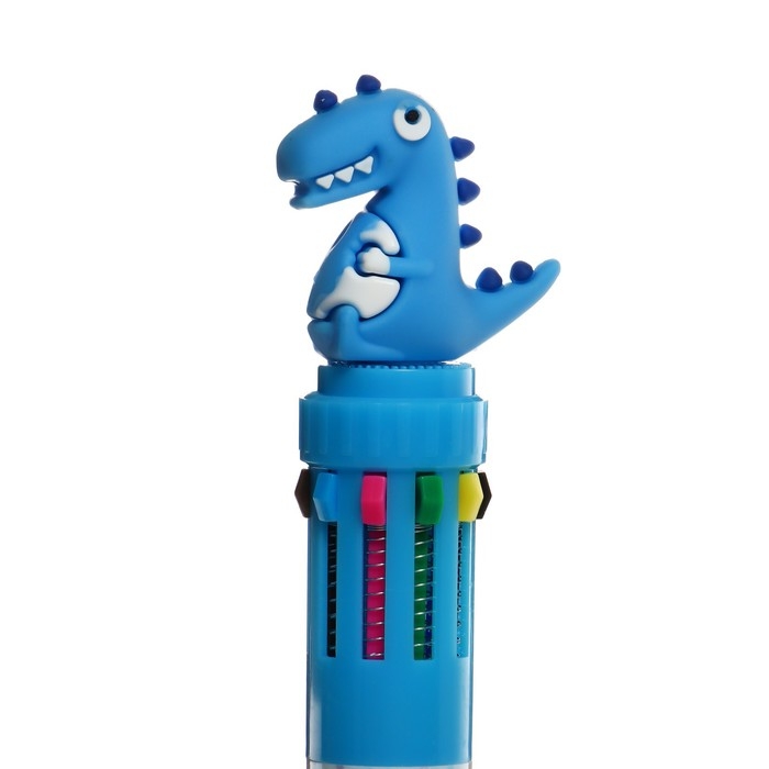 Ручка шариковая автоматическая, 10-ти цветная, "Дракон", МИКС