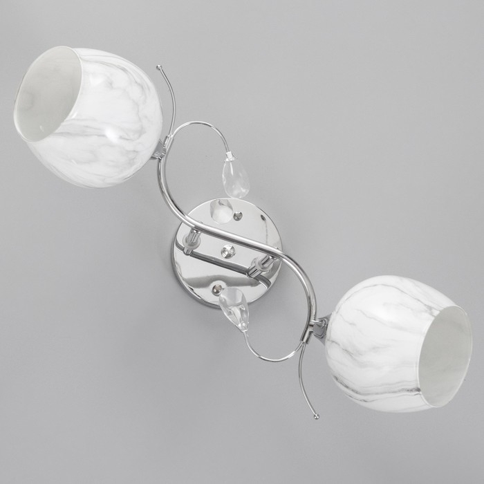 Люстра потолочная Грейс 2хE27 40Вт Хром Люстра потолочная Грейс 2хE27 40Вт Хром