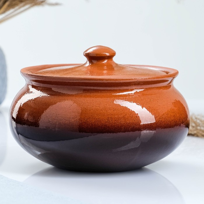 Набор посуды "Вятская керамика" 2,5л + 4х0,5л + ложка, традиционный