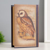 Сейф-книга дерево кожзам "Знание - это абсолютная ценность нашего времени" 17х11х5 см