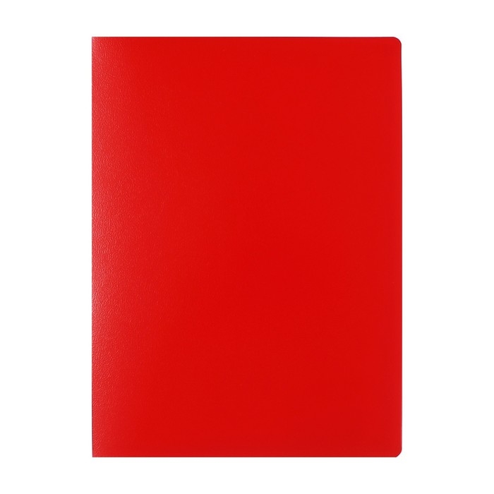 Папка с 20 вкладышами А5, 500 мкм, Calligrata, текстура "песок", красная