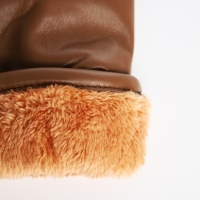 Варежки женские, безразмерные, с утеплителем, цвет коричневый Варежки женские, безразмерные, с утеплителем, цвет коричневый