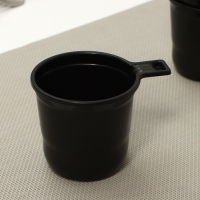 Чашки кофейные пластиковые одноразовые Не ЗАБЫЛИ! &laquo;Взбодрись&raquo;, 200 мл, в наборе 6 шт, цвет коричневый с белым, чёрный