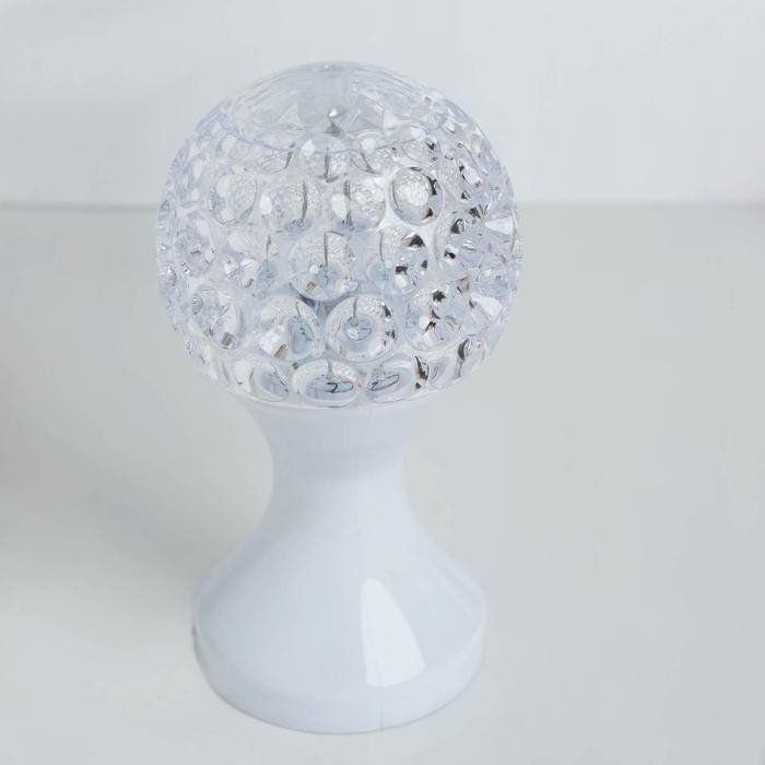 Световой прибор &laquo;Кубок&raquo; 10 см, свечение RGB, 220 В, белый