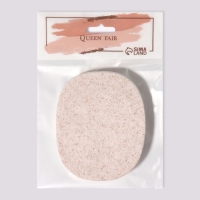 Спонж для умывания «Умывашка», 11 × 8,7 × 2 см, цвет бежевый Спонж для умывания «Умывашка», 11 × 8,7 × 2 см, цвет бежевый