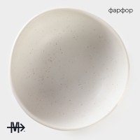 Салатник фарфоровый Magistro Slate, 620 мл, d=16 см, цвет белый