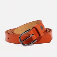 Ремень женский, ширина 1.8 см, винт, пряжка металл, цвет рыжий Ремень женский, ширина 1.8 см, винт, пряжка металл, цвет рыжий