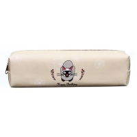 Пенал школьный "Зверьки", на молнии, бежевый Пенал школьный "Зверьки", на молнии, бежевый