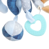 Растяжка - спираль с игрушками дуга на коляску / кроватку для малышей &laquo;Мишка&raquo;, Mum&Baby