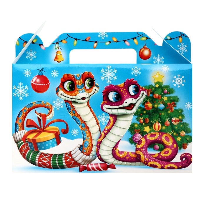 Новый год. Подарочный набор конфет "Змейки", с анимацией, 400 г