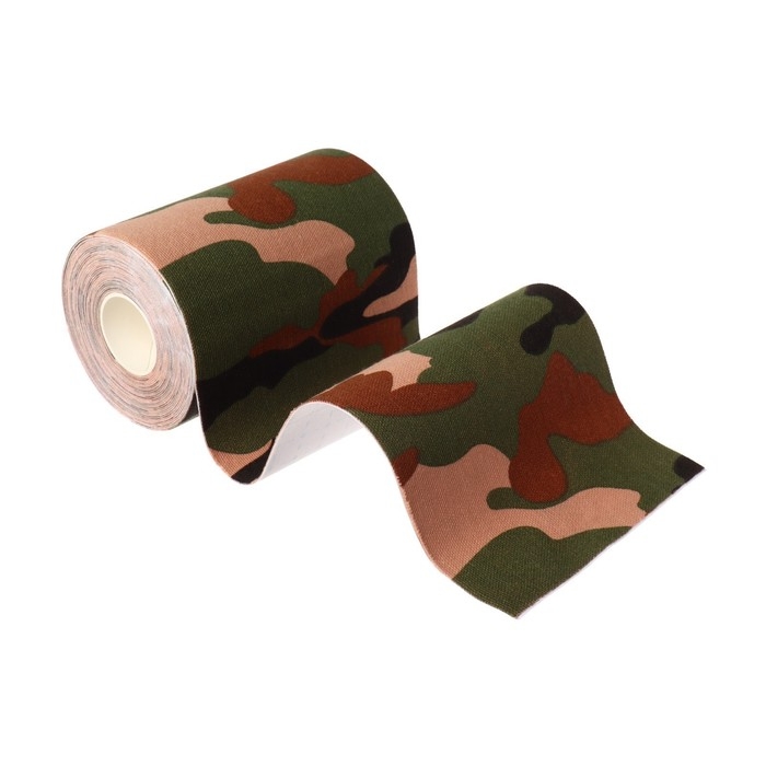 Кинезио - тейп, 10 см &times; 5 м, цвет камуфляж