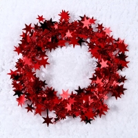 Новый год! Проволока для поделок и декора «Звёздочка» длина — 5 метров, цвет красный Новый год! Проволока для поделок и декора «Звёздочка» длина — 5 метров, цвет красный