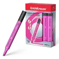 Маркер текстовыделитель ErichKrause Visioline V-17, 0.6-4.5 мм, чернила на водной основе, розовый
