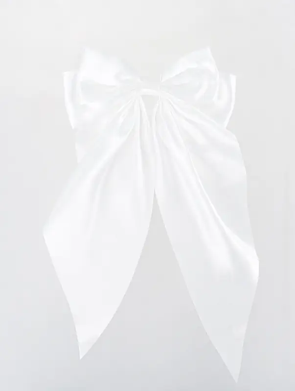 Заколка-автомат для волос "Абель" 35х19 см, белый