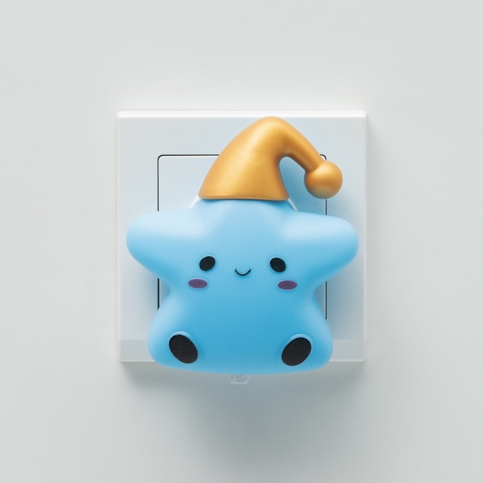 Ночник &laquo;Звездочка в колпаке&raquo; 1Вт LED синий 6,5х8х8,5см