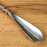 Ложка для обуви &laquo;Венок с бантиком&raquo;, латунь, 31 см