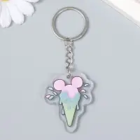 Брелок акрил "Мороженое в рожке/Бутыль" МИКС 3,8х5,2 см