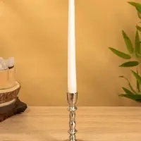 Подсвечник "Зима" 7х7х15 см, алюминий, цв. серебро