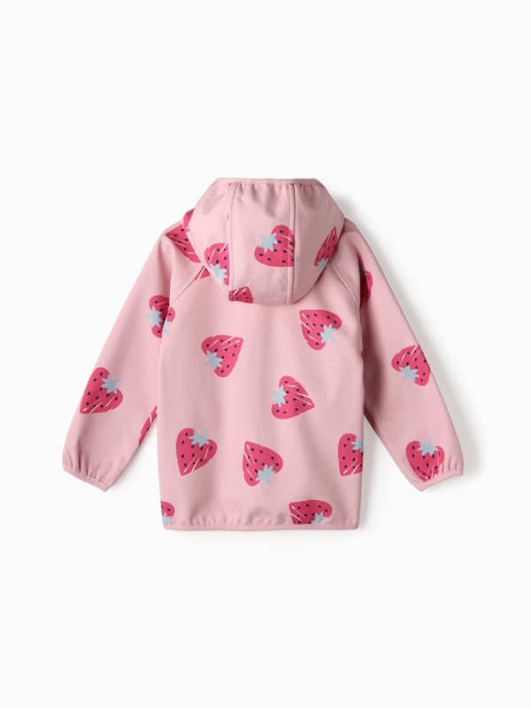 Ветровка на флисе для девочек KAFTAN Клубника, рост 116